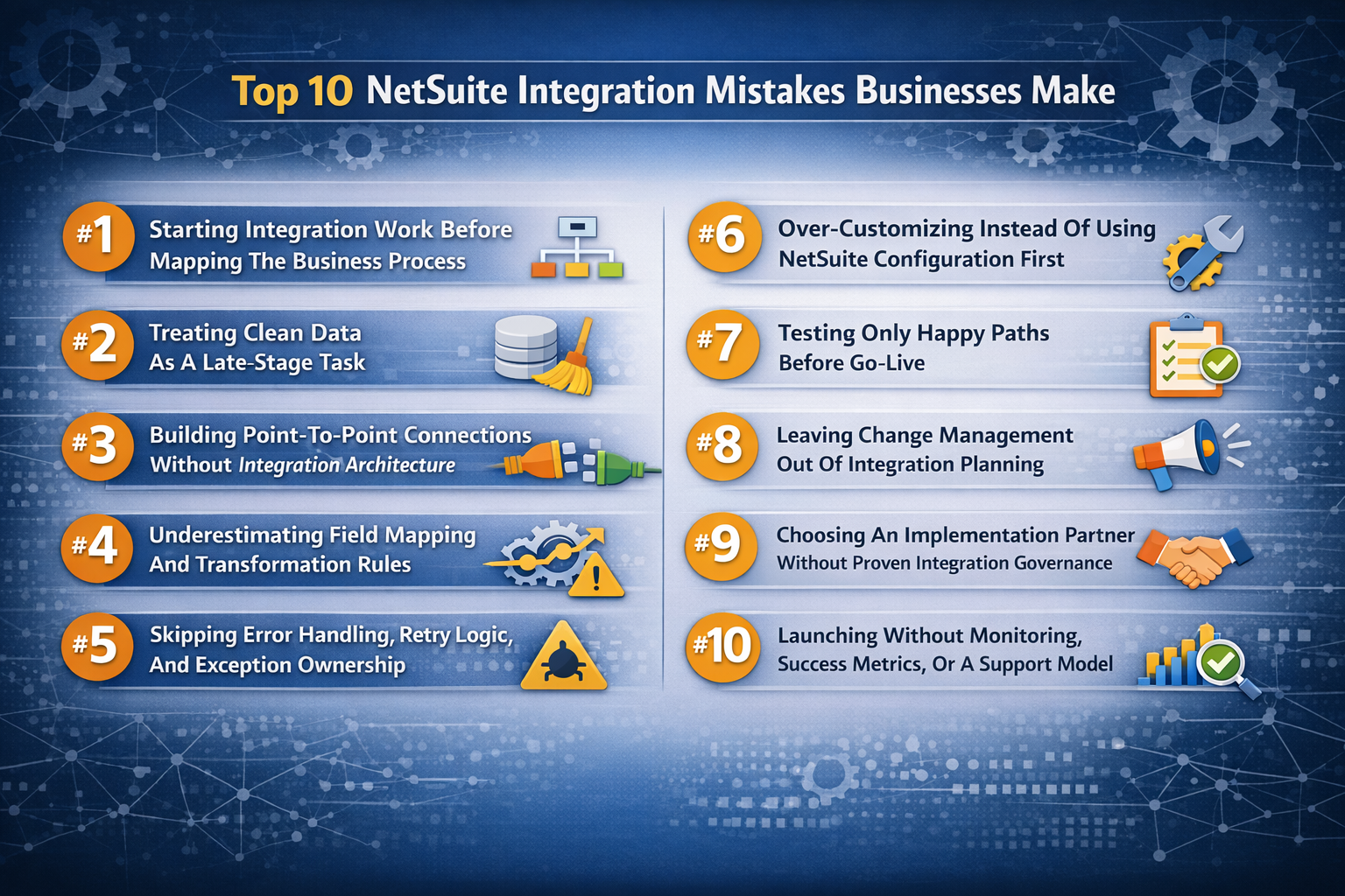 Top 10 Common NetSuite Integration Mistakes Businesses Make