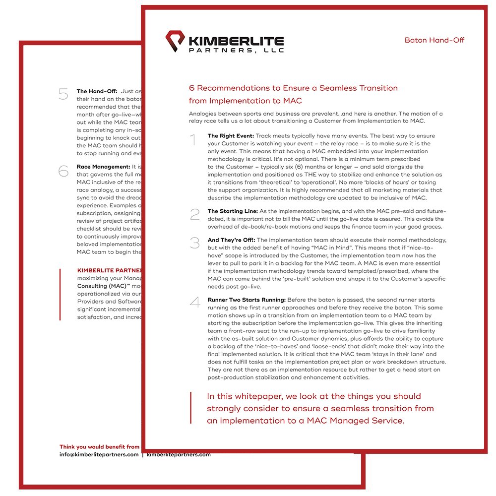 “6 Recommendations to Ensure a Seamless Transition from Implementation to MAC”